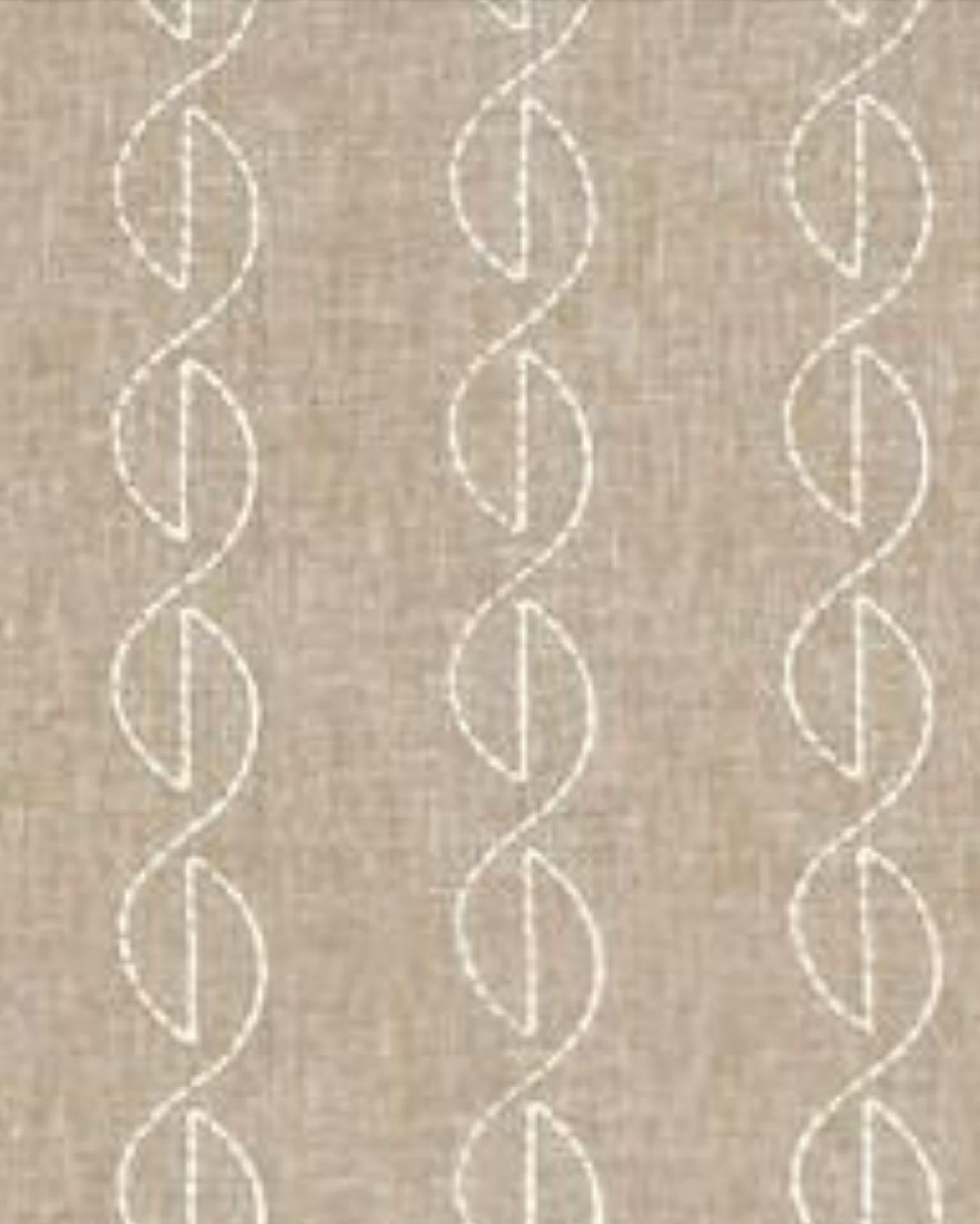 Earth Sand Embroidery Drapes